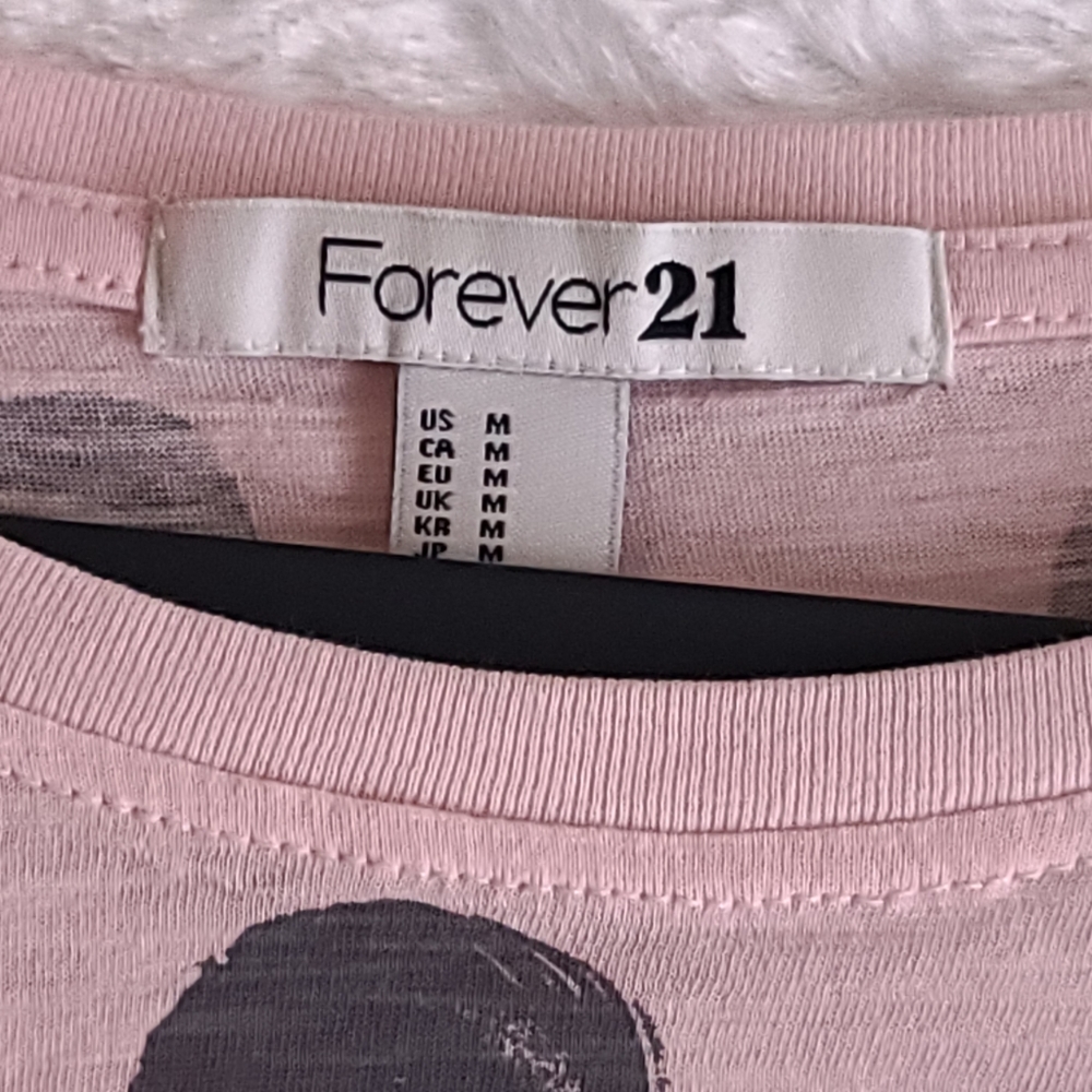 Forever 21 Crop Top Pink Size M - Picture 5 of 7